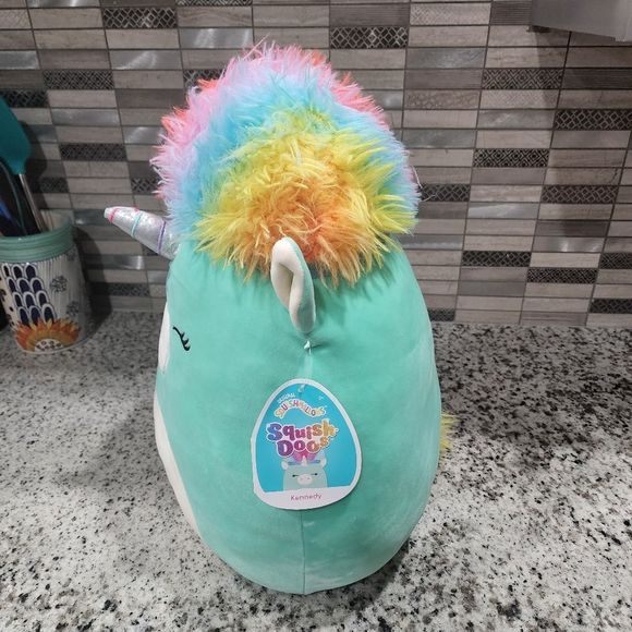 Squishmallows squish-doos Kennedy rainbow unicorn New!!!! - Picture 2 of 4